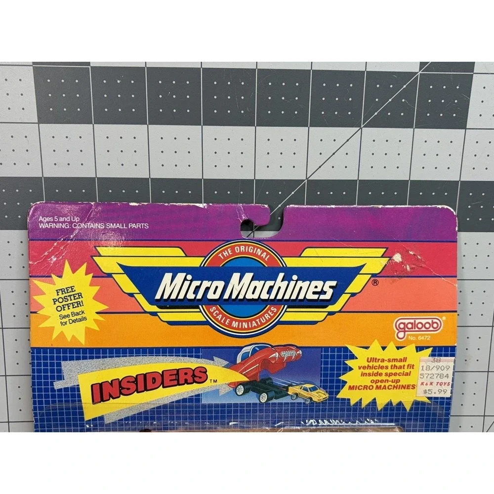 Vintage 1989 Galoob Micro Machines Insiders Collection #8 New in Package!